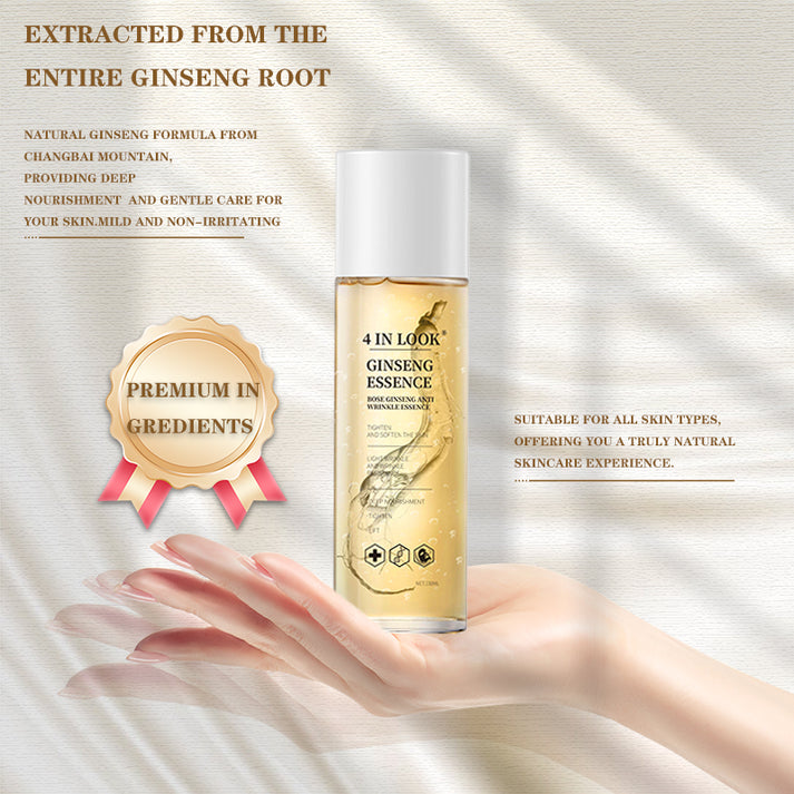 Naravna vlažilna esenca ginsenga proti staranju – 100 % divji ginseng iz Himalaje, globinska vlažilna in nega proti gubam za vse tipe kože, serumi za učvrstitev kože, nežna vlažilna krema - spiiyle