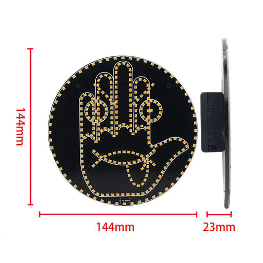 LED lučka za izražanje in geste za zadnje steklo avtomobila - spiiyle