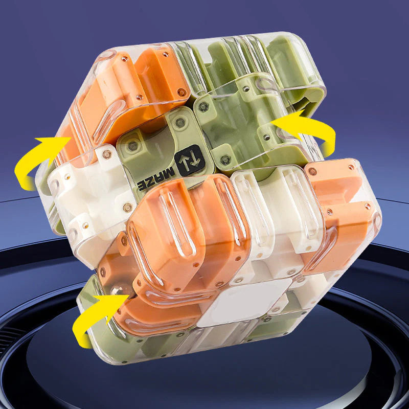 Zabavna 3D kockasta sestavljanka labirint - spiiyle