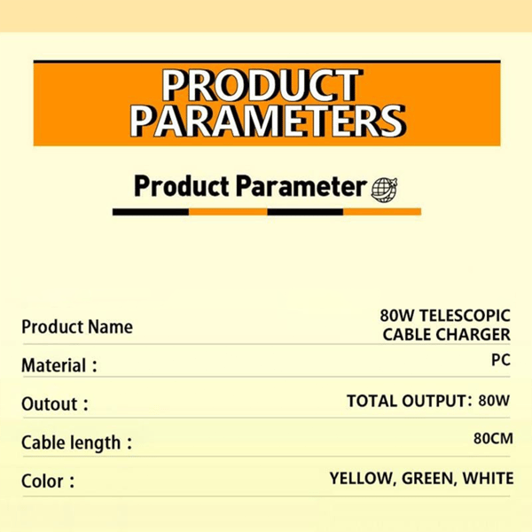 3-v-1 GaN polnilnik, prilagodljiv modul za hitri polnilnik z največjo močjo 80 W s kablom tipa C in dvema USB vhodoma - spiiyle