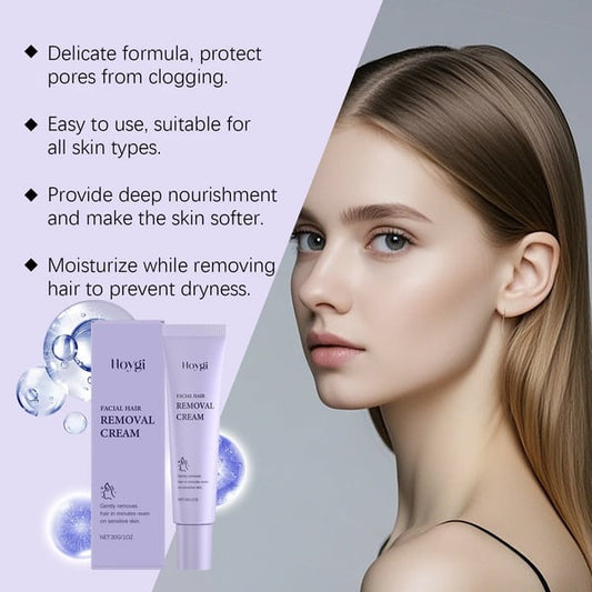Nežna in neboleča krema za odstranjevanje dlak na obrazu - spiiyle