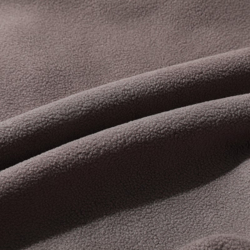 Moška dvostranska topla jakna s kapuco iz umetnega flisa