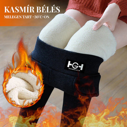 Modne ženske termo oprijete hlače iz kašmirja