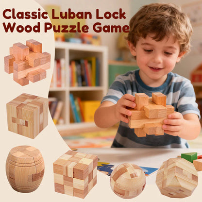 Klasična lesena sestavljanka Luban