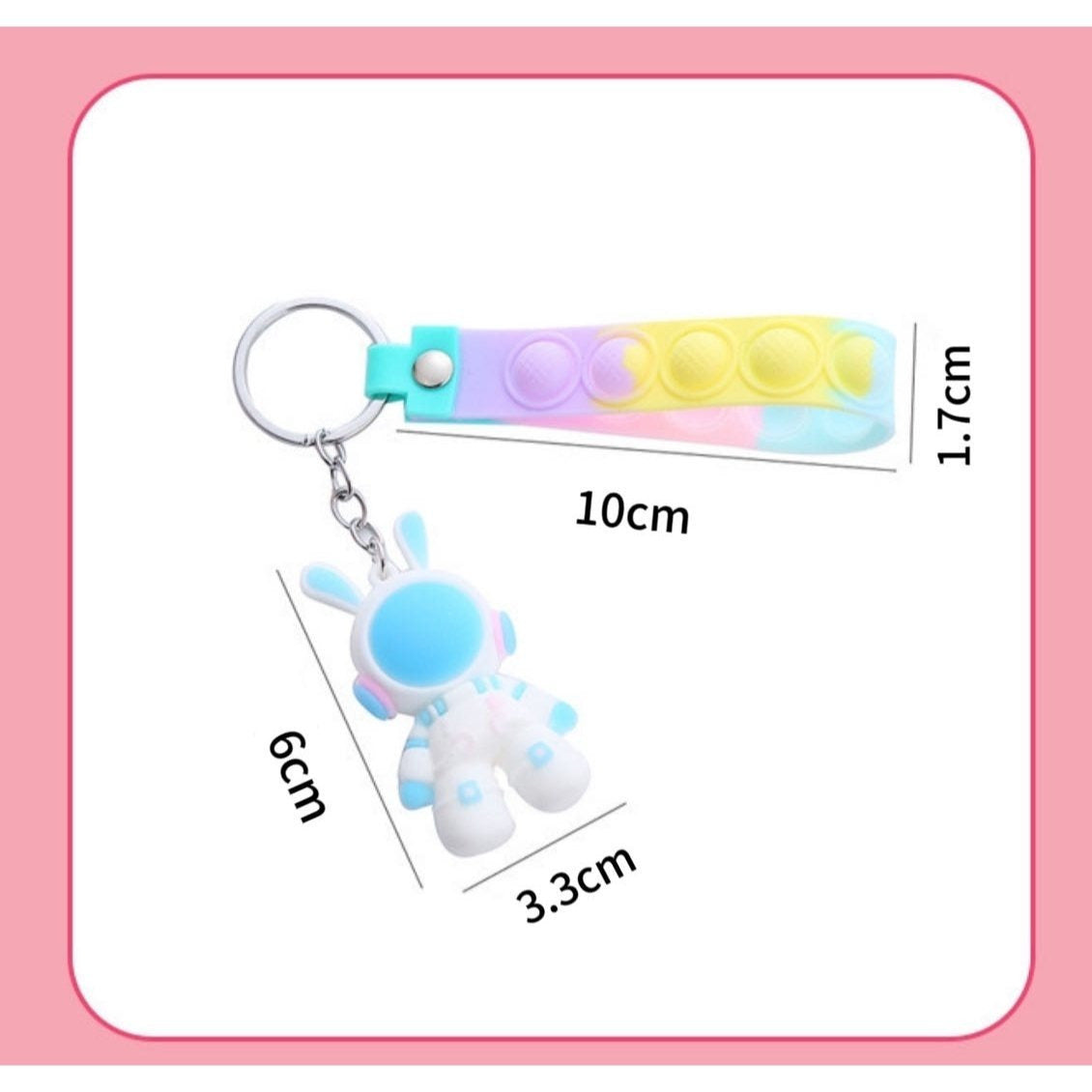 Obesek za ključe Vesoljski zajec Pimp