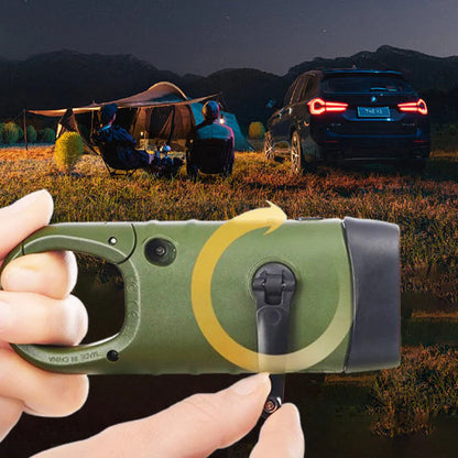 Zunanja zasilna svetilka (ročna + solarna + USB polnilnica)