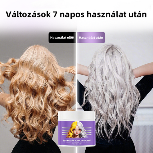 Vijolična maska za blond lase – odstranjuje rumene tone, vrača sijaj in ščiti barvo - spiiyle