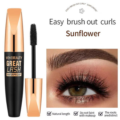 ✨Kup 1 i otrzymaj 1 za darmo✨Wodoodporna Mascara 4D z Jedwabnymi Włóknami - spiiyle