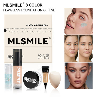 Matte finishing powder for oil control and moisturizing Concealing Foundation - spiiyle