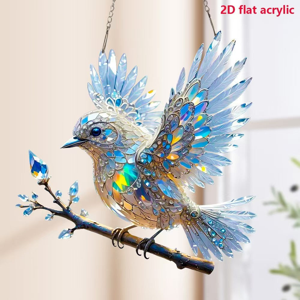 ??Biżuteria artystyczna Crystal Sky Bluebird Colour - spiiyle