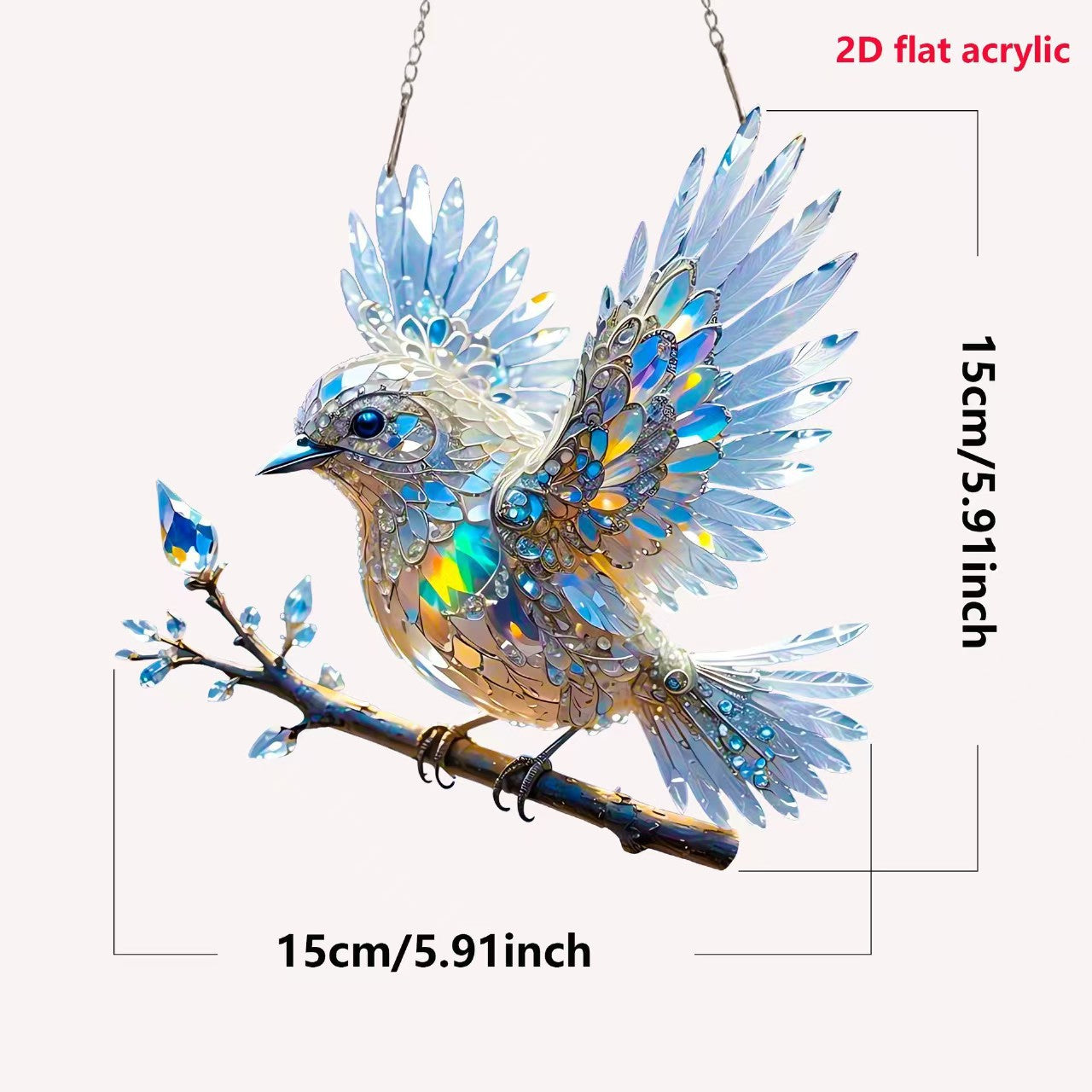 ??Biżuteria artystyczna Crystal Sky Bluebird Colour - spiiyle