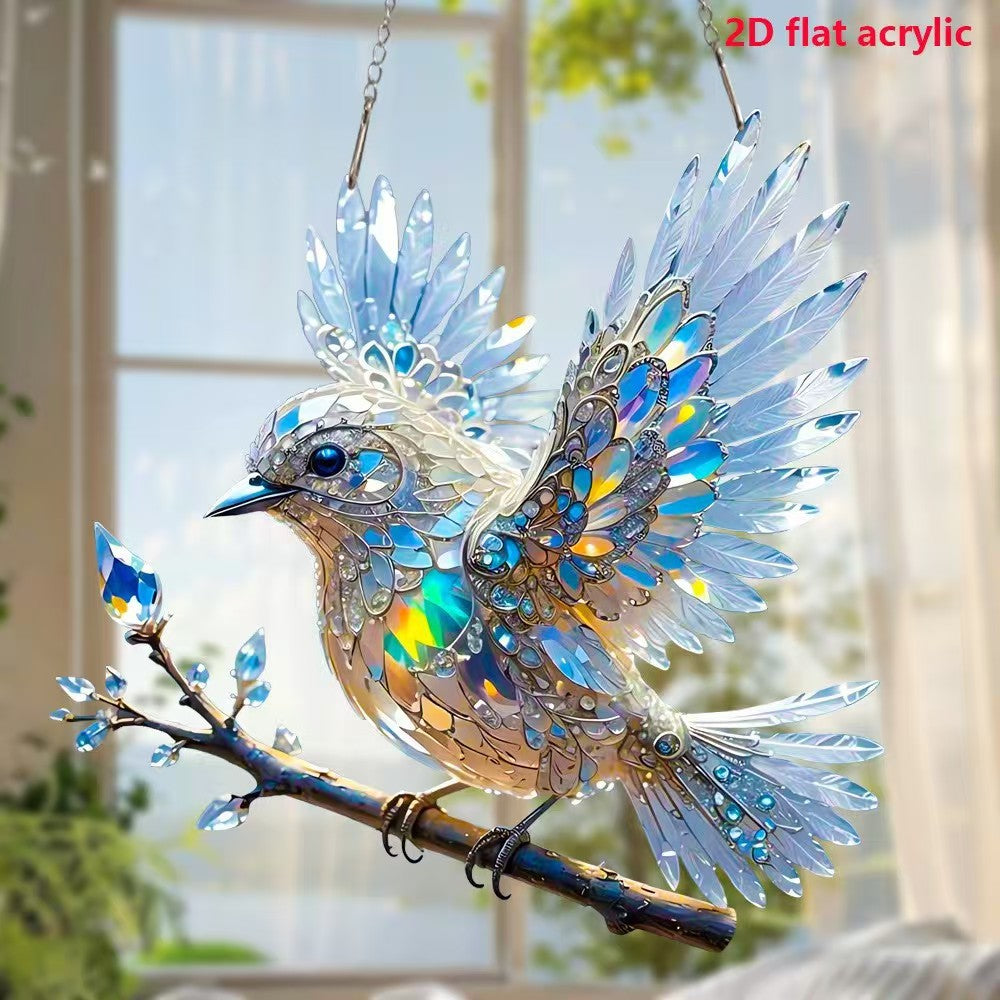??Biżuteria artystyczna Crystal Sky Bluebird Colour - spiiyle