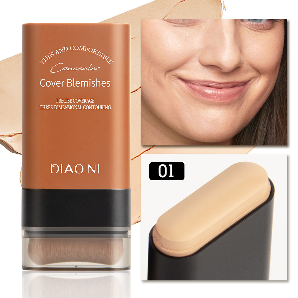 （🔥 Kupite 1, dobite 1 gratis🔥）✨2025 Instant Concealing Foundation Stick with Built-in Brush - spiiyle