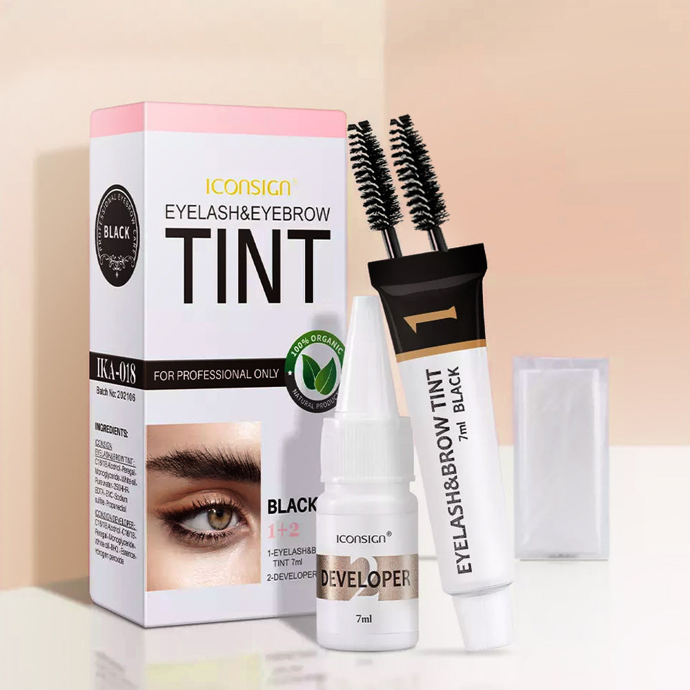 Eyebrow Dye Kit Waterproof Quick Dry - spiiyle