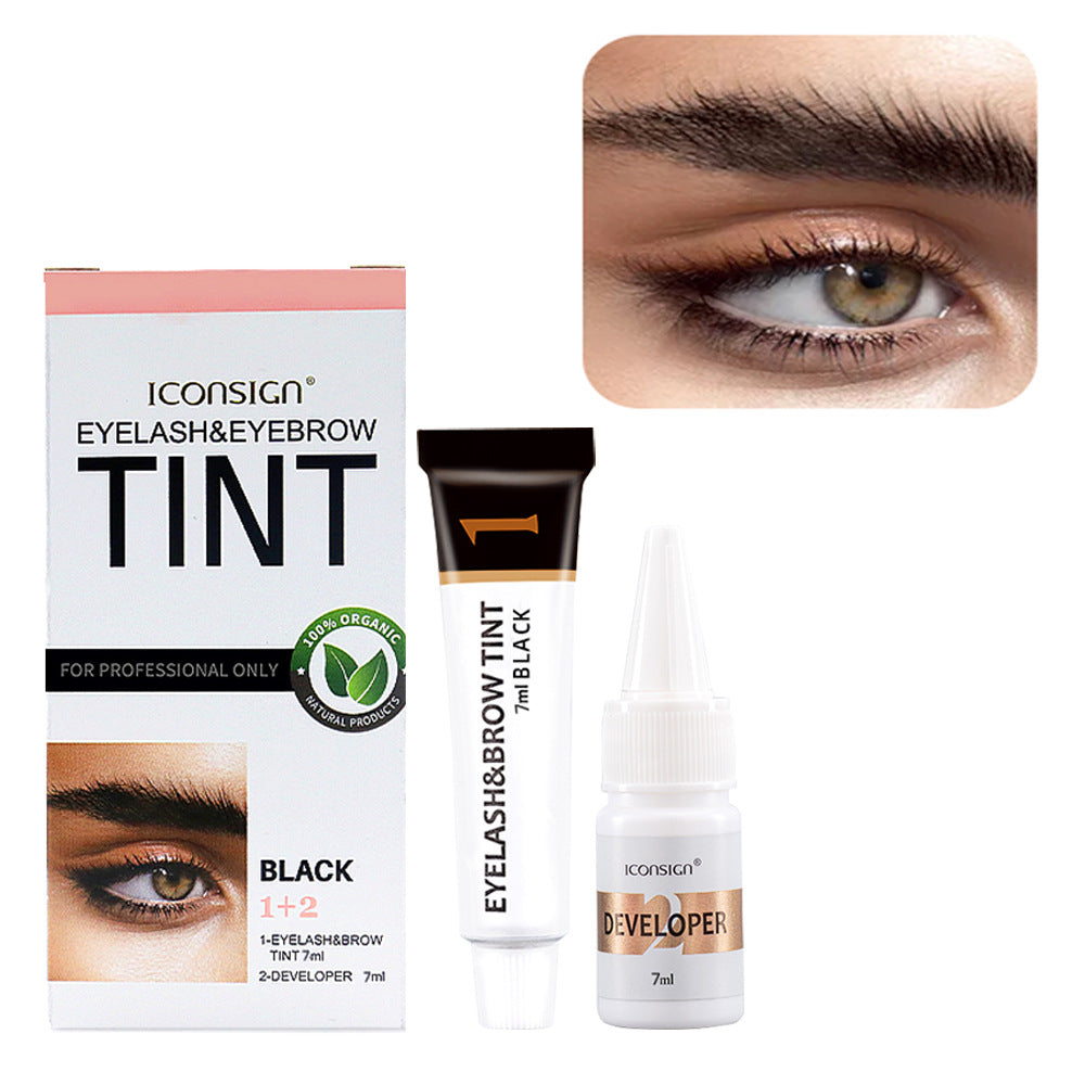 Eyebrow Dye Kit Waterproof Quick Dry - spiiyle