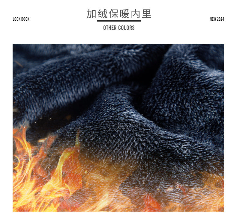 Moška termo flis jakna Graphene – ultra topel zimski plašč s podlogo Heat-Lock in vetrovno zasnovo