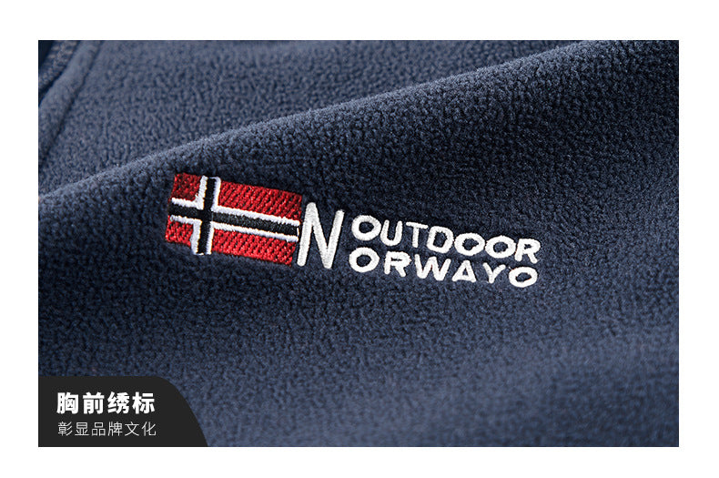 Moška termo flis jakna Graphene – ultra topel zimski plašč s podlogo Heat-Lock in vetrovno zasnovo