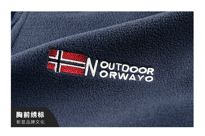 Moška termo flis jakna Graphene – ultra topel zimski plašč s podlogo Heat-Lock in vetrovno zasnovo