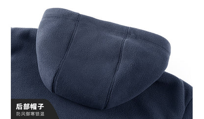 Moška termo flis jakna Graphene – ultra topel zimski plašč s podlogo Heat-Lock in vetrovno zasnovo