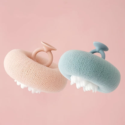 Prisesek za prhanje s sončnično kroglico in gobico za piling