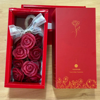 Ročno izdelan šopek kristalnega mila z vrtnicami