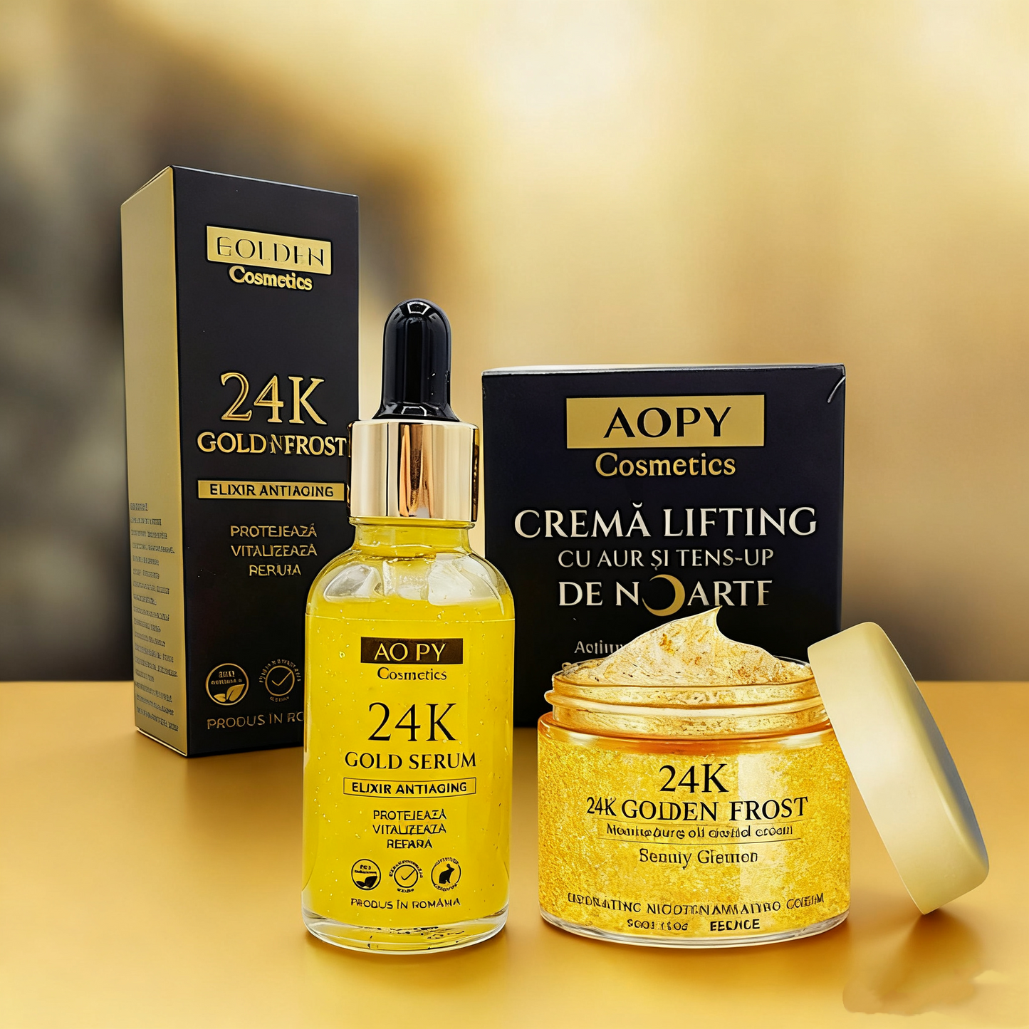 (🔥 Kupite 1, dobite 1 gratis)Set Lifting Royal Gold, Ser + Cremă Noapte
