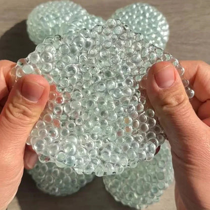 Ročno izdelane kroglice za lajšanje stresa iz zelenega stekla