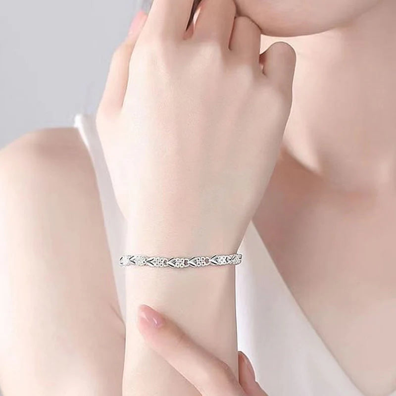 【🔥 Kupite 1 in dobite 1 gratis🔥】Elegantna zapestnica z bleščečo deteljico - spiiyle