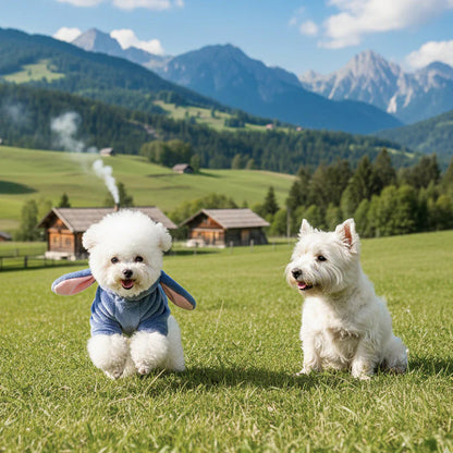 Čudovita jopa s kapuco in živalskim motivom