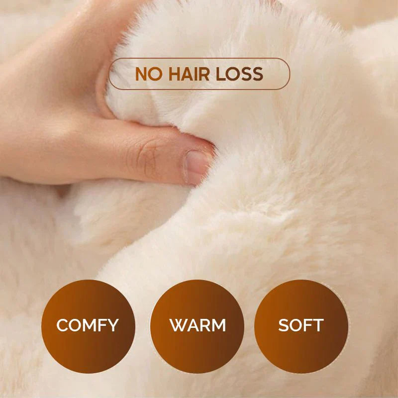 Debela plišasta prevleka za kavč z zajčkom