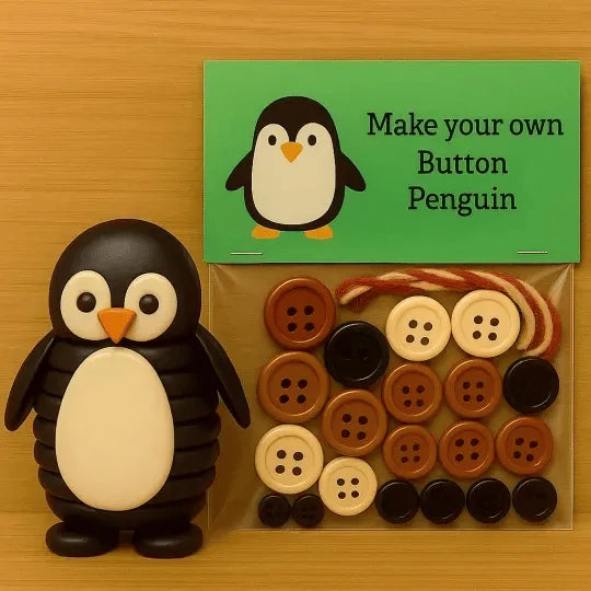 Naredi sam božični živalski okraski iz gumbov