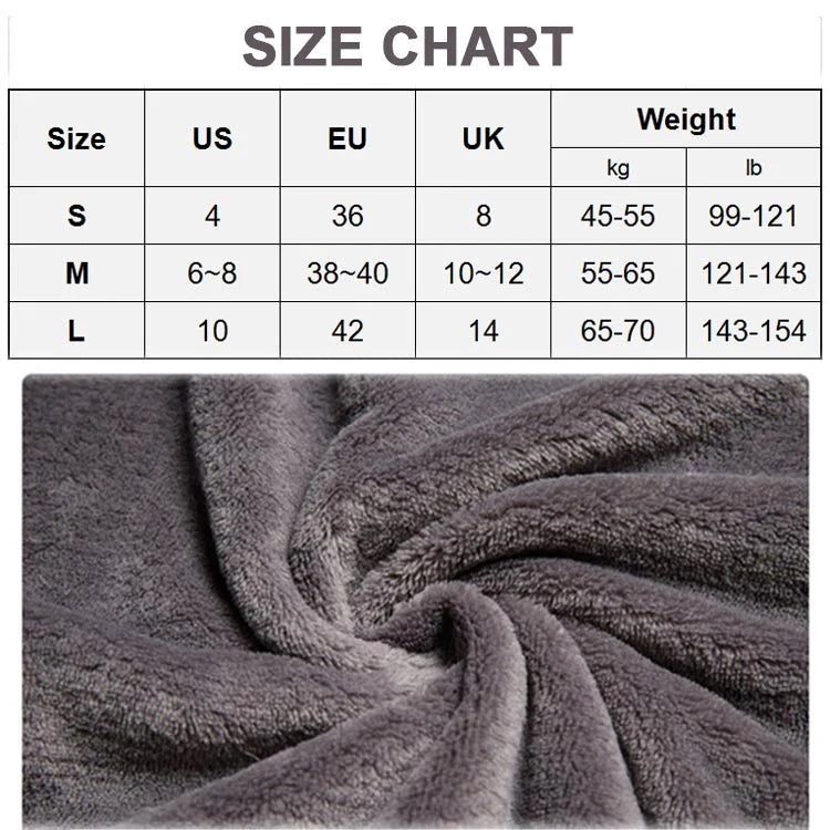 Ohlapen, topel, plišast komplet pižame za ženske, koralne barve