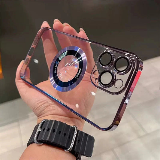 Transparentní magnetické pouzdro pro iPhone - spiiyle
