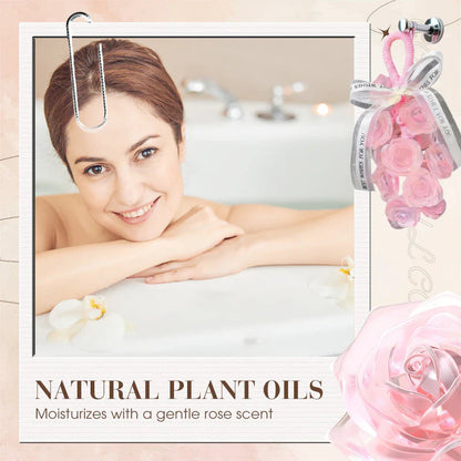 Ročno izdelan šopek kristalnega mila z vrtnicami