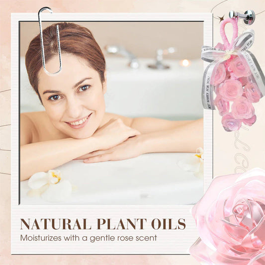 Ročno izdelan šopek kristalnega mila z vrtnicami