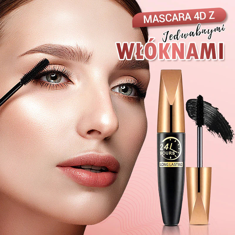 ✨Kup 1 i otrzymaj 1 za darmo✨Wodoodporna Mascara 4D z Jedwabnymi Włóknami - spiiyle