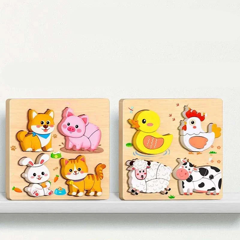 Izobraževalna 3D lesena sestavljanka