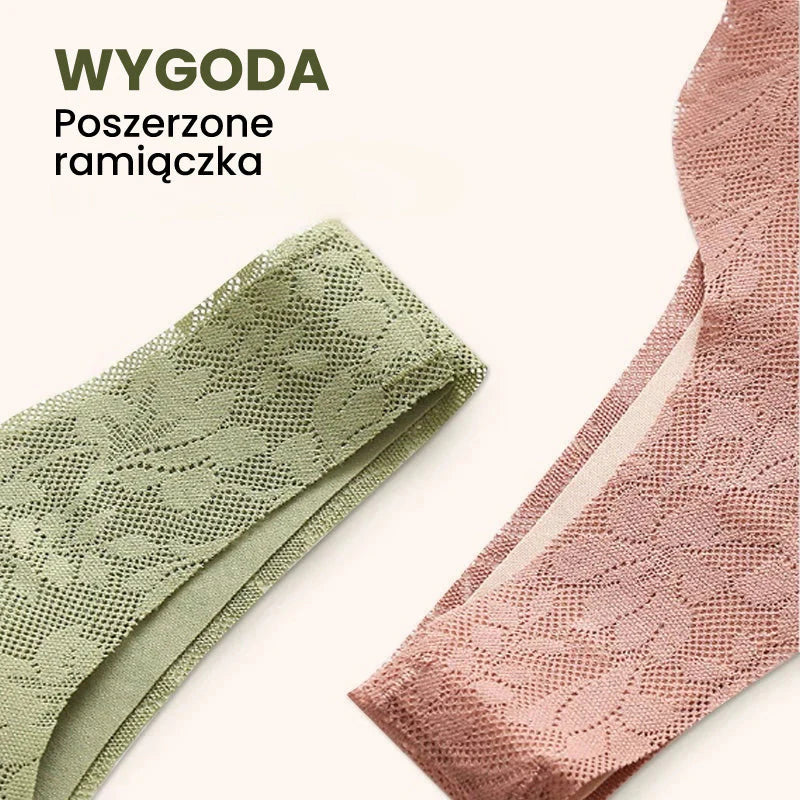 Udoben modrček z gumbi za večje velikosti s čipko