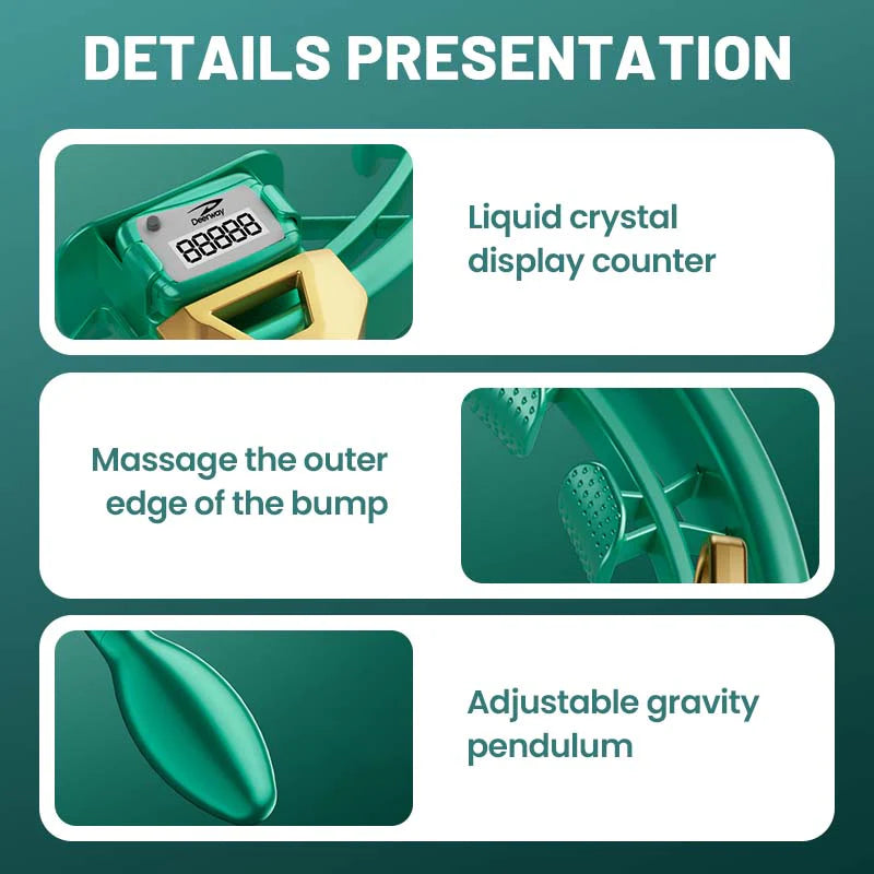 Pametni nastavljivi masažni obroč Hula Hoop