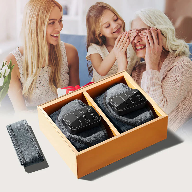 Ogrevan masažer za kolena – toplotna terapija + vibracijska masaža + dolga življenjska doba baterije