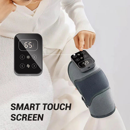 Ogrevan masažer za kolena – toplotna terapija + vibracijska masaža + dolga življenjska doba baterije