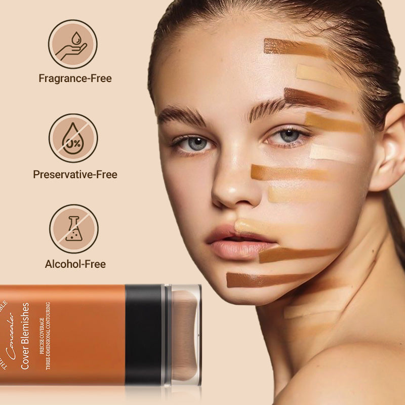 （🔥 Kupite 1, dobite 1 gratis🔥）✨2025 Instant Concealing Foundation Stick with Built-in Brush - spiiyle