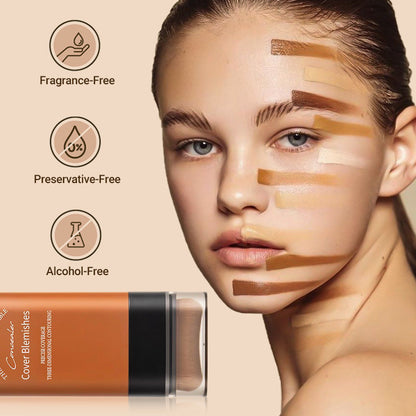 （🔥 Kupite 1, dobite 1 gratis🔥）✨2025 Instant Concealing Foundation Stick with Built-in Brush - spiiyle