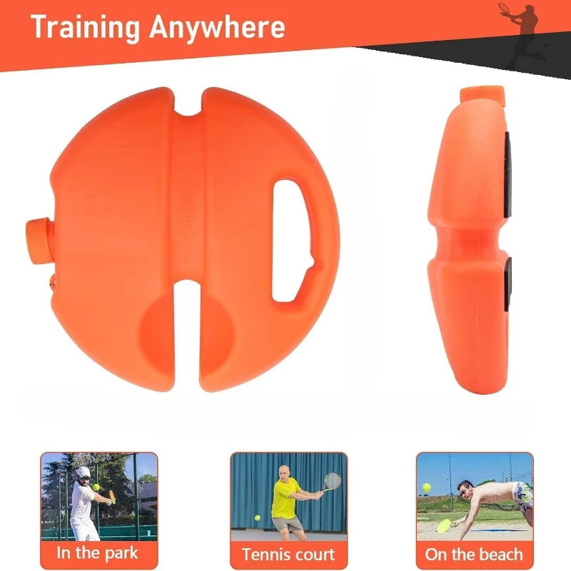 Prenosni solo teniški trenažer | Trpežna visokoelastična podlaga za odboj za vadbo kadar koli