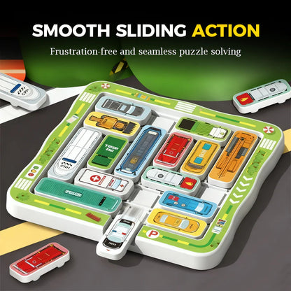 Logična igra s parkiranjem – pametna igrača za pobeg v prometu za otroke | Prenosna igra za urjenje možganov