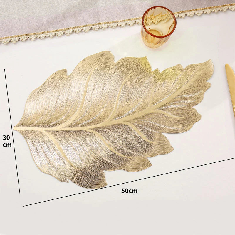 Toplotno odporna 3D zlata folija za jedilni prtiček - spiiyle