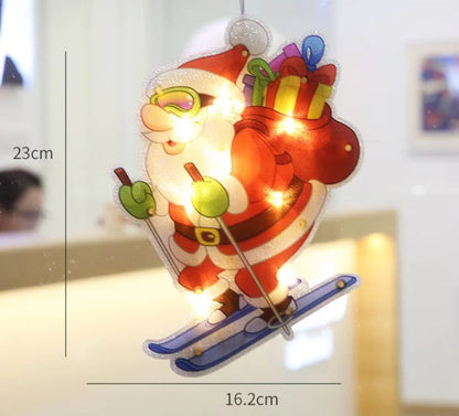 Obesite božične lučke na okna