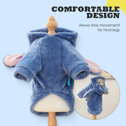 Čudovita jopa s kapuco in živalskim motivom