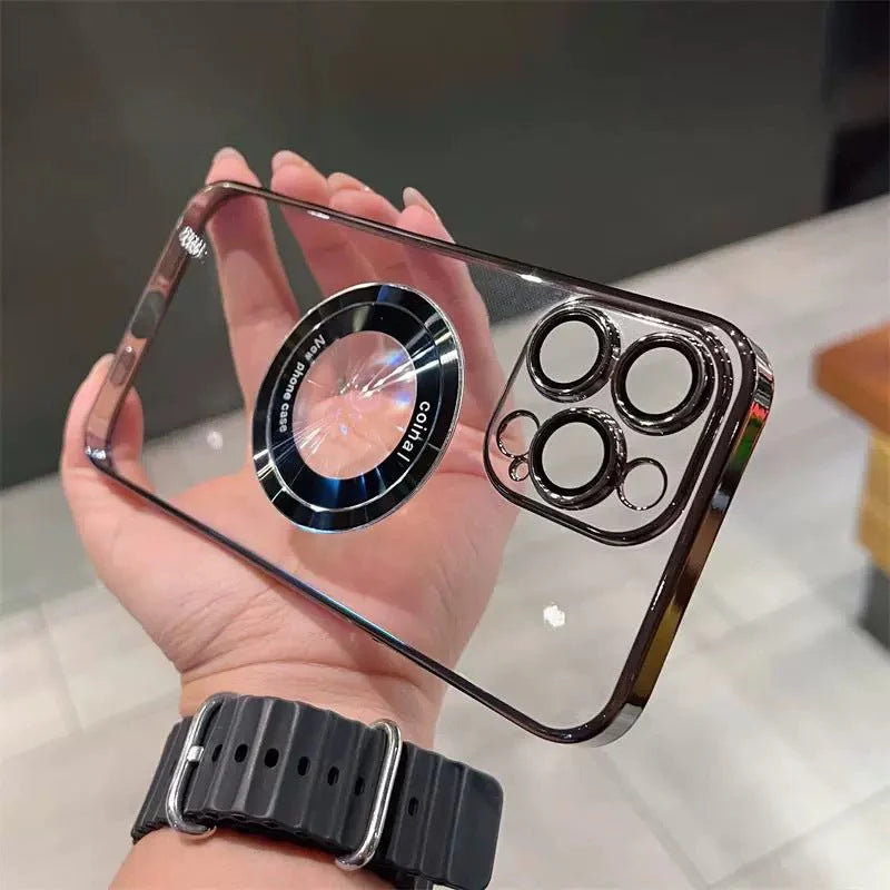 Transparentní magnetické pouzdro pro iPhone - spiiyle