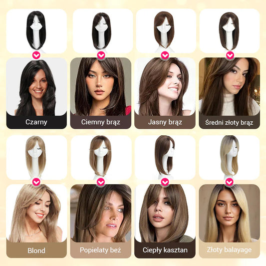 Zgornji večplastni lasni vložek za ženske z redkimi lasmi - spiiyle